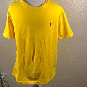 Ralph Lauren Custom Slim Fit Yellow Mens T-shirt Large